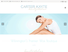 Tablet Screenshot of carterkayte.com